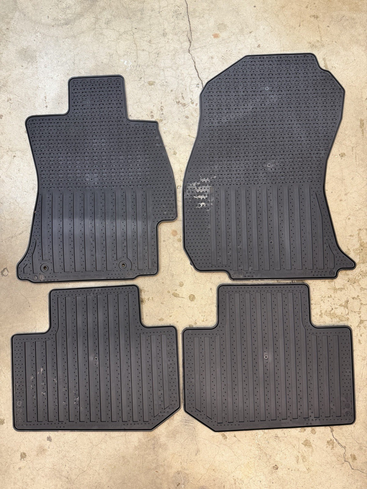 ✅ 2014-2018 Subaru Forester Black All Weather Floor Mats Set Rubber Factory OEM