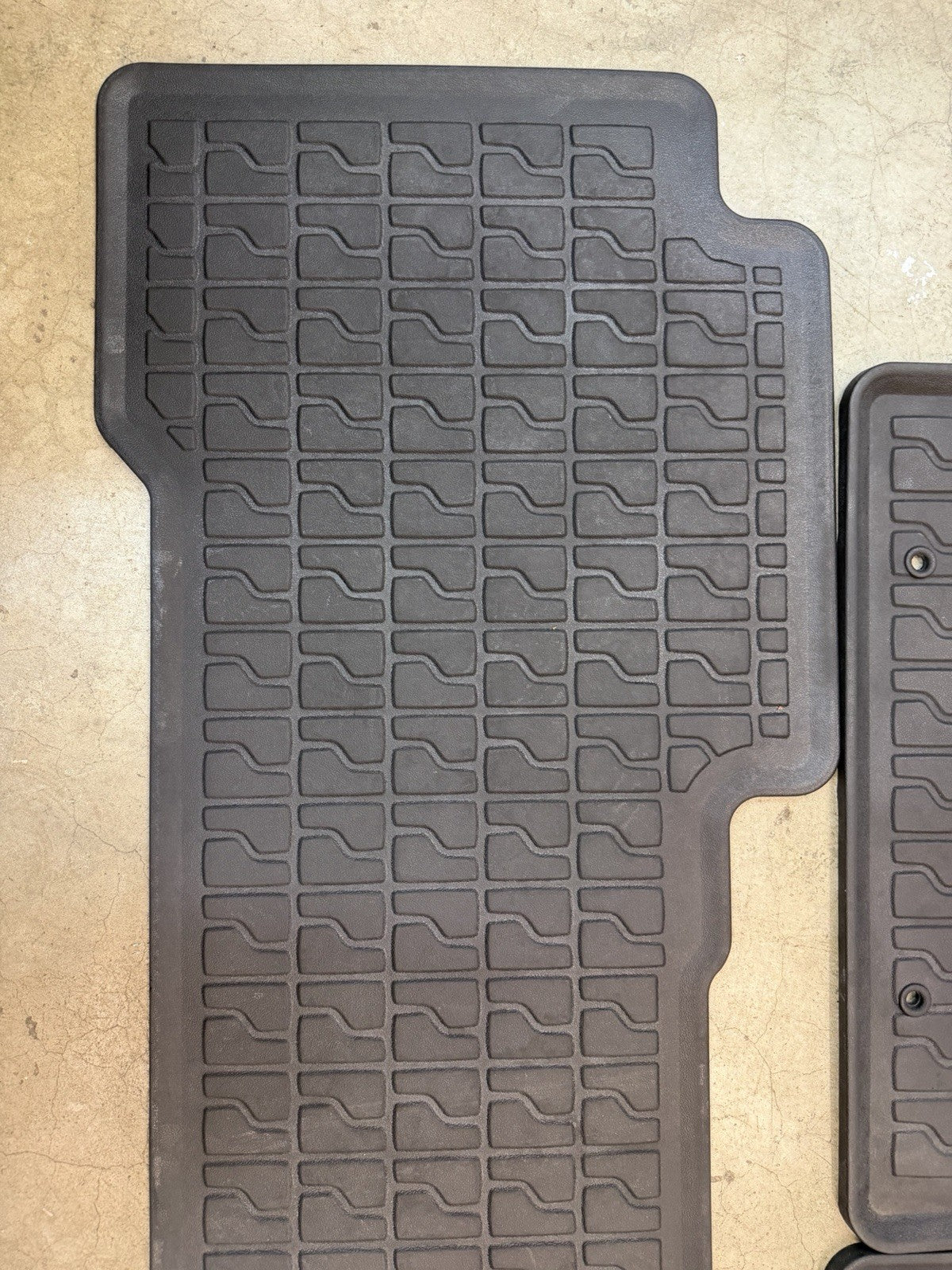 ✅ 2001-2006 Acura MDX OEM Black Rubber All Weather Floor Mats 3pc Front/2nd row