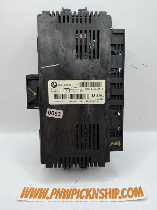 ✅ 2008-2015 MINI COOPER R56 FOOTWELL BCU BCM BODY CONTROL MODULE 6135 3457428-01