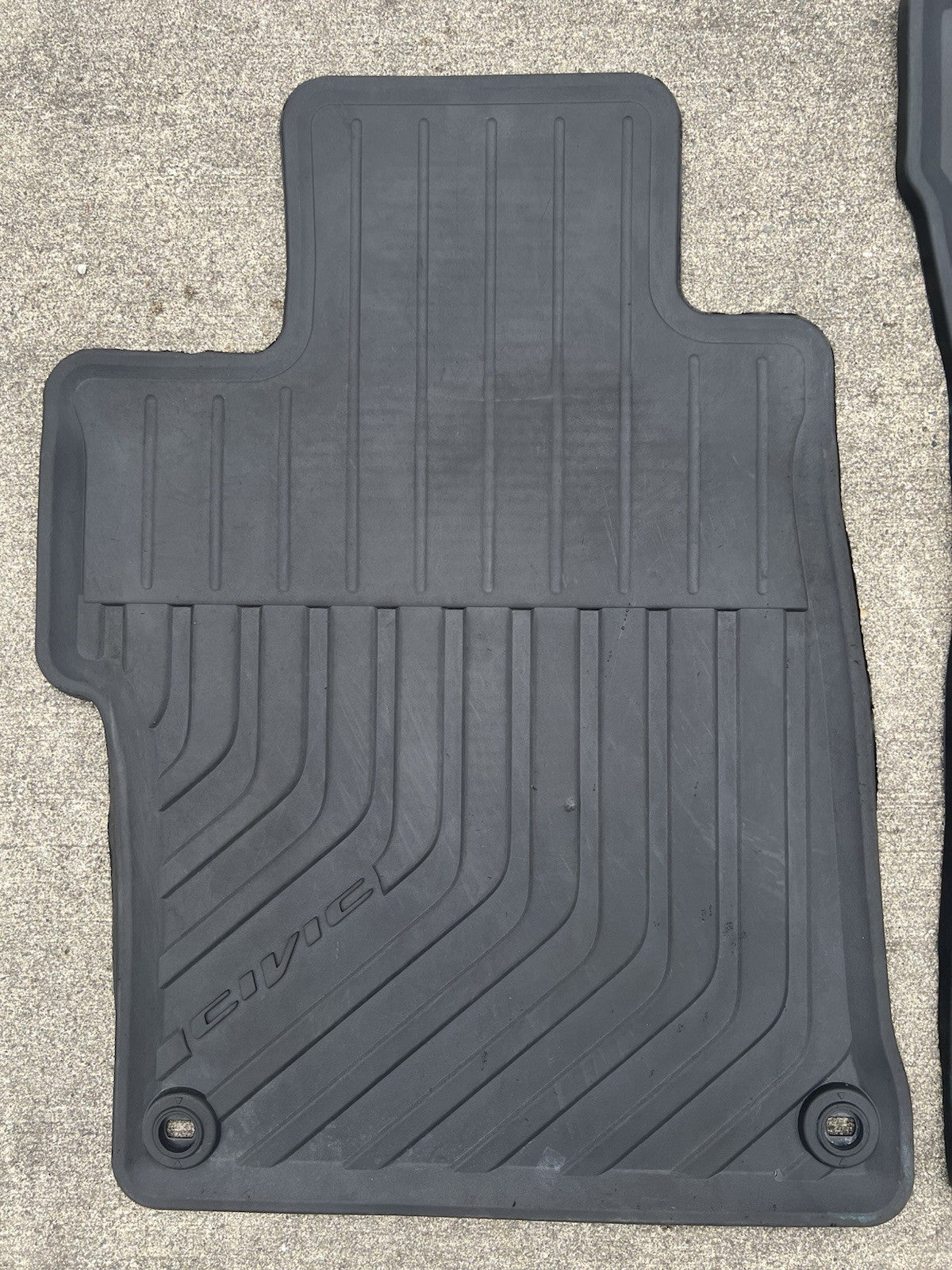 ✅06-11 HONDA CIVIC Sedan / Coupe BLACK RUBBER FLOOR MATS OEM FACTORY ALL WEATHER