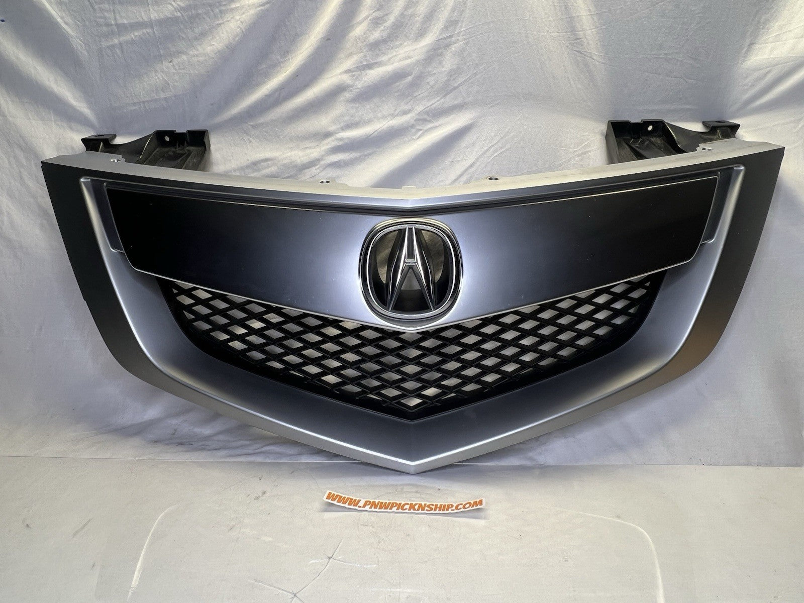 ✅ 2010-2013 Acura MDX Front Bumper Grille With Emblem OEM Silver Grill READ