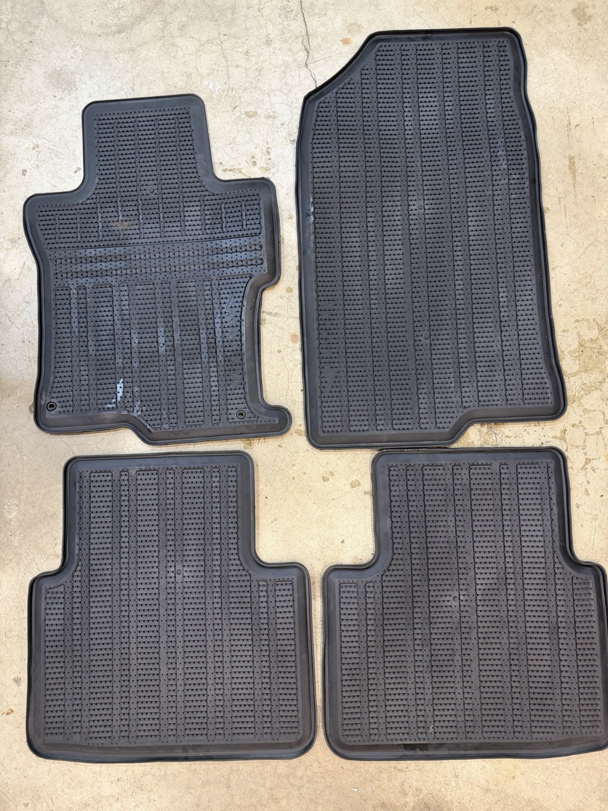 ✅ 2008-2012 Honda Accord OEM All Weather Floor Mat All Season Rubber Mats Sedan