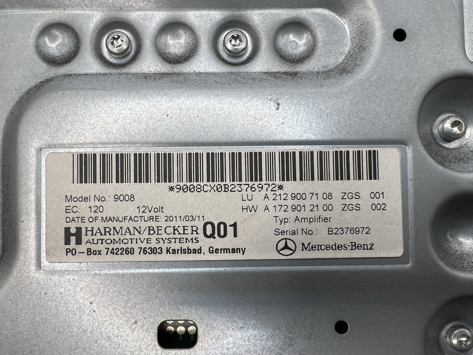✅2011-2016 Mercedes E350 W207 Audio Amplifier AMP Harman/Becker A2129007108 OEM