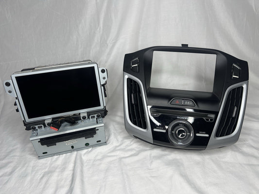✅14-18 Ford Focus Dash Navigation Info Radio W/ Display Screen Bezel Vents DM5T