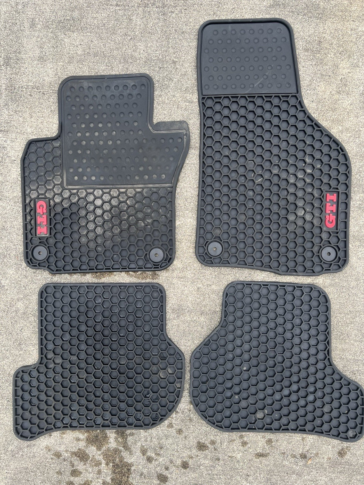 ✅ 10-14 VOLKSWAGEN GOLF GTI OEM RUBBER ALL WEATHER STOCK FLOOR MATS FRONT & REAR