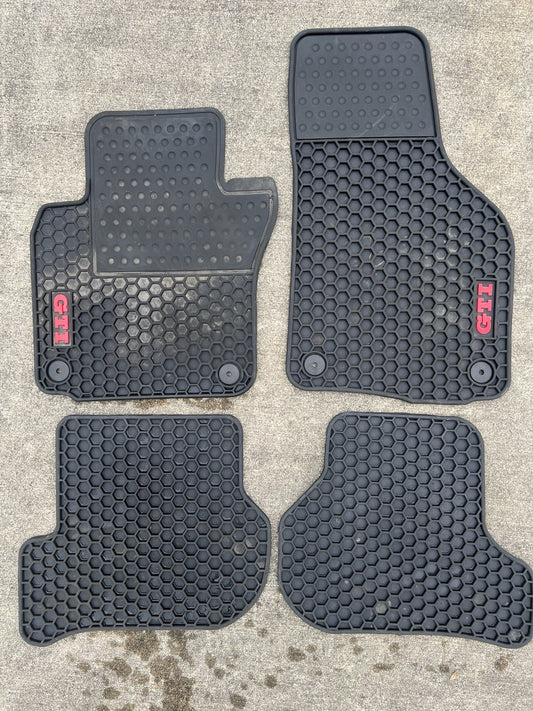 ✅ 10-14 VOLKSWAGEN GOLF GTI OEM RUBBER ALL WEATHER STOCK FLOOR MATS FRONT & REAR