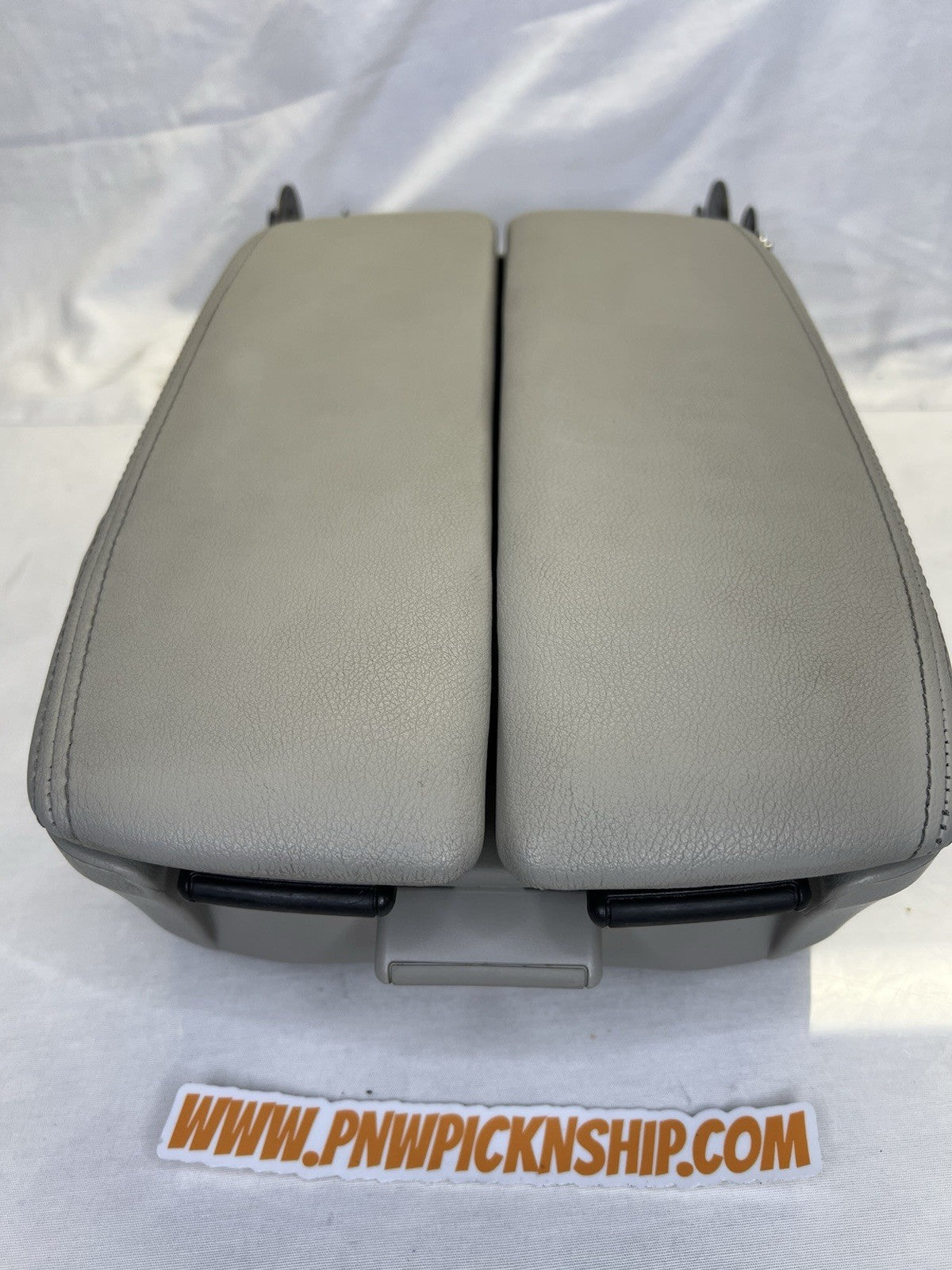 ✅ 2005-2008 Acura RL Center Console Taupe Gray Leather Lid Armrest Cover Storage