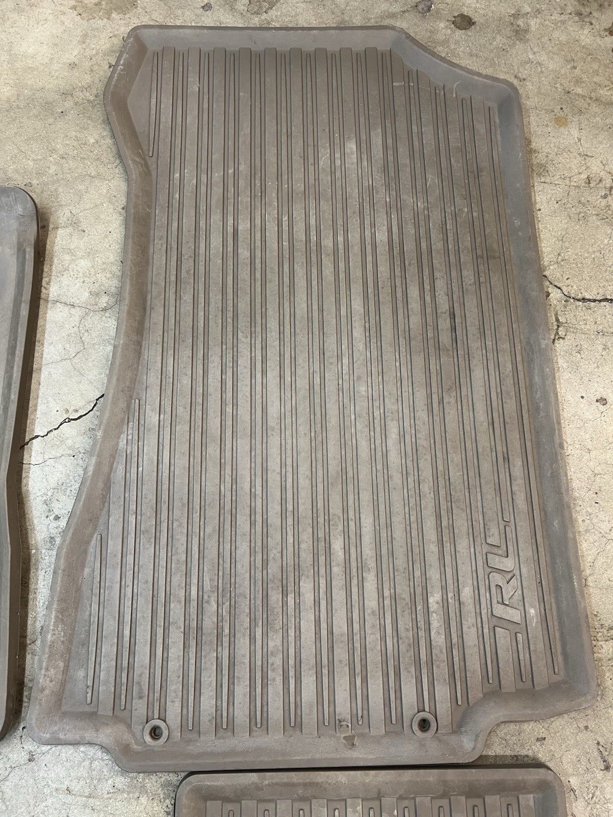 ✅05-12 ACURA RL ALL WEATHER RUBBER FLOOR MATS Gray  OEM COVERS LINER SET KB1 KB2