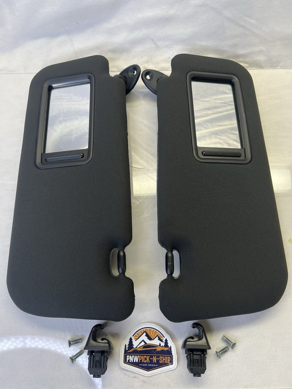 ✅ 2011-2013 Scion tC Left and Right Sun Visor Set Dark Gray Non Illuminated OEM