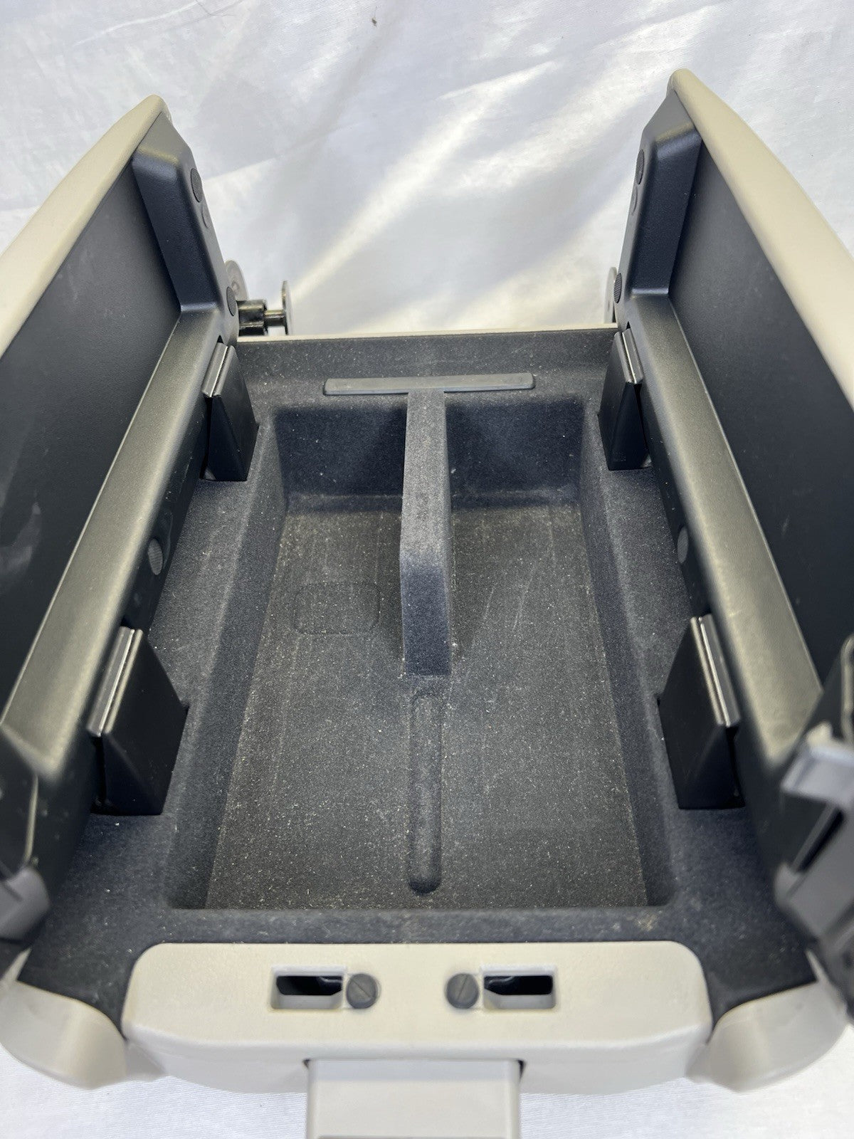 ✅ 2005-2008 Acura RL Center Console Taupe Gray Leather Lid Armrest Cover Storage