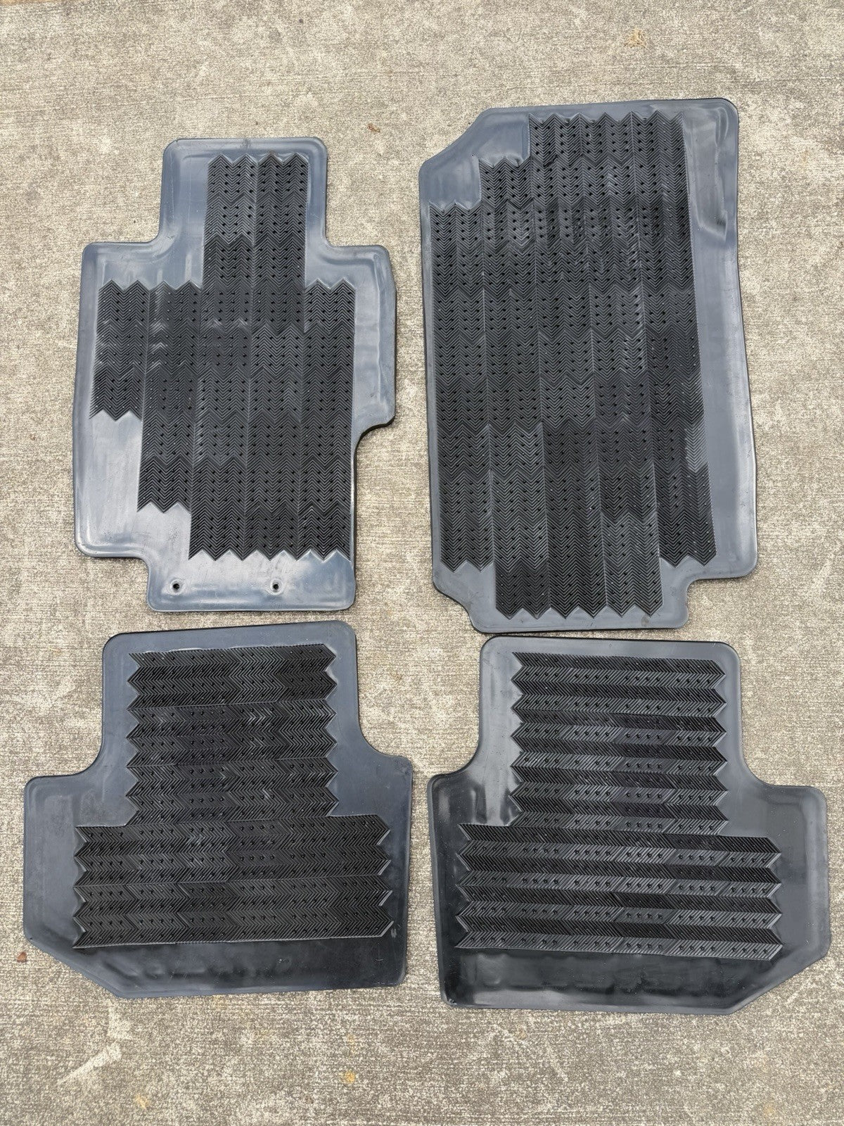 ✅ 2003-2007 Honda Accord All Weather Rubber Floor Mats Black OEM Factory 4 Piece
