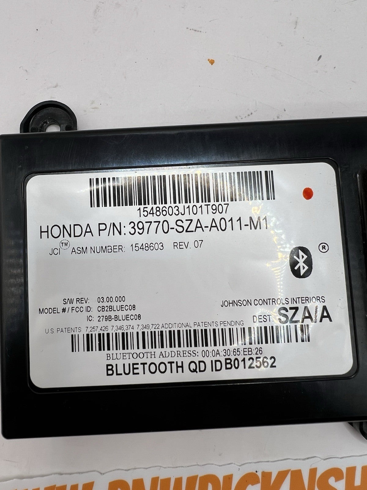 ✅ 09-11 HONDA PILOT HFT Bluetooth Hand Free Control Module 39770-SZA-A01 OEM