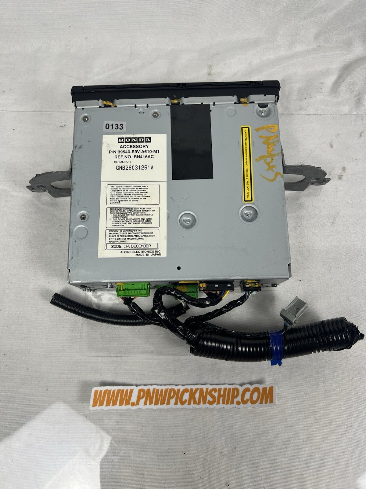 ✅2006-2008 Honda Pilot Navigation Drive TESTED CODE + DISC 39540-S3V-A610-M1 OEM