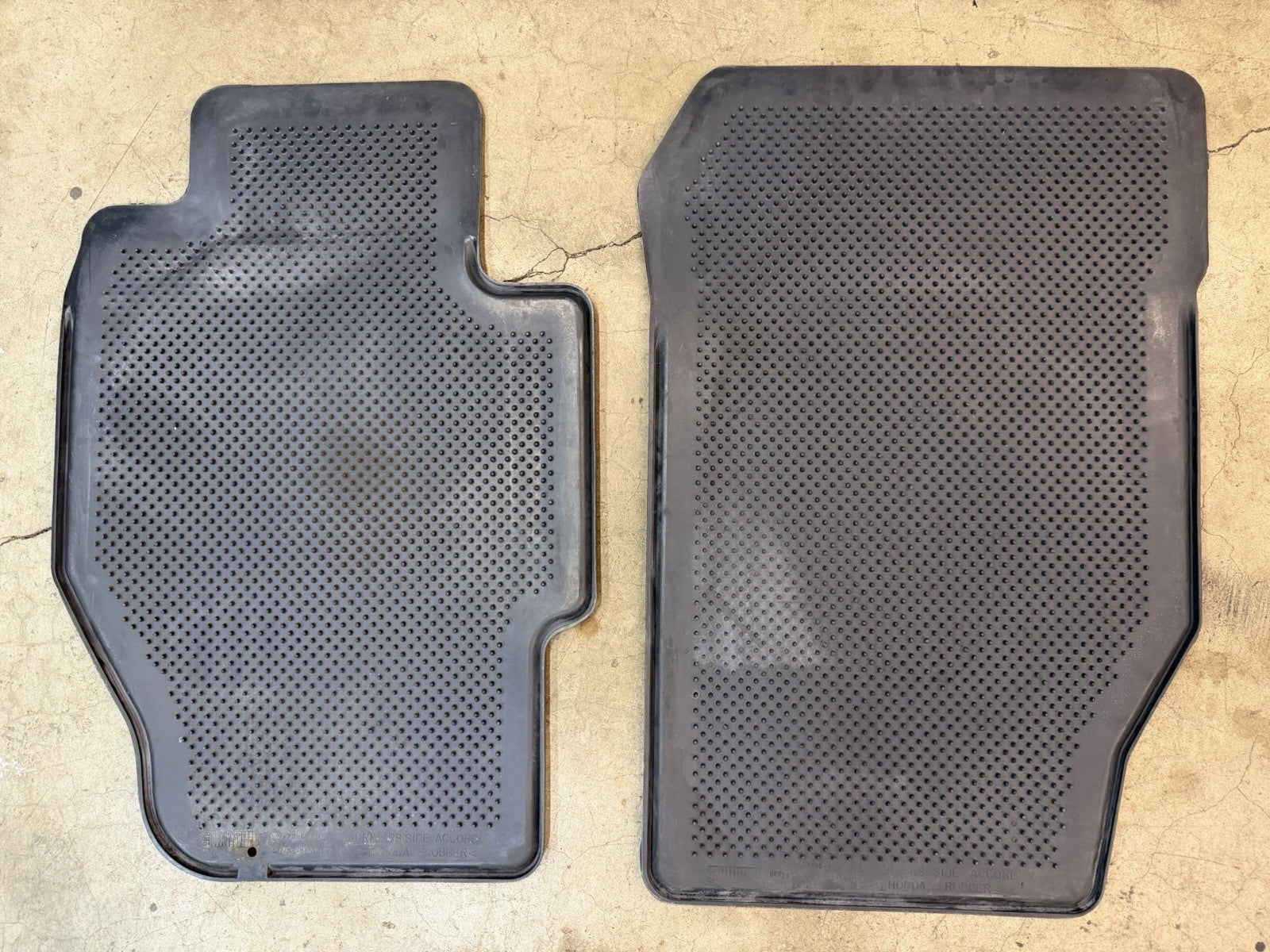 ✅ 1998-2002 Honda Accord Sedan OEM Rubber All Season Front Floor Mats 98-02