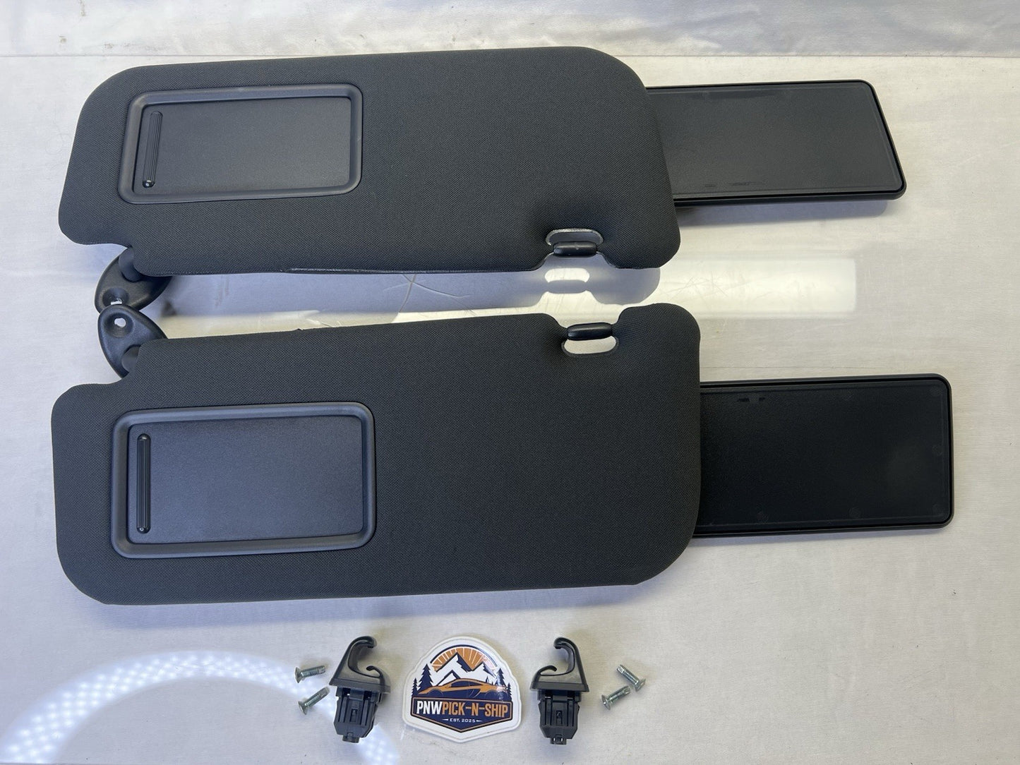 ✅ 2011-2013 Scion tC Left and Right Sun Visor Set Dark Gray Non Illuminated OEM