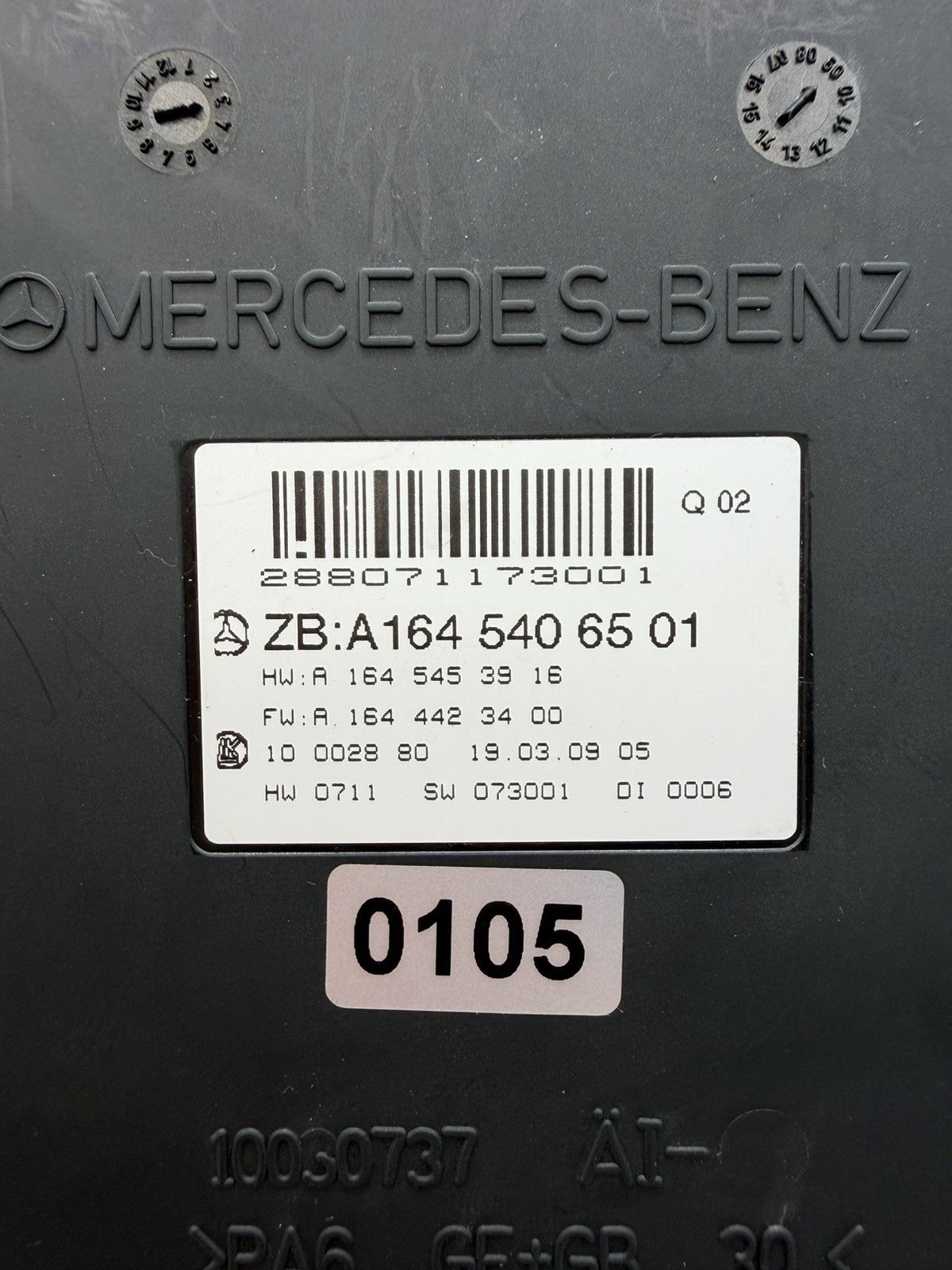 ✅ 2006 - 2013 Mercedes ML350 GL450 Front SAM Control Module A 164 540 65 01 OEM