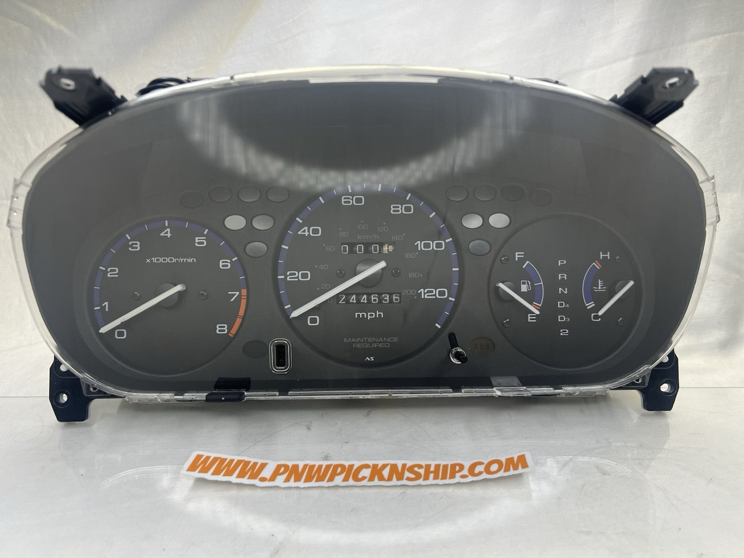 ✅ 96-00 Honda Civic LX DX Automatic Gauge Cluster 244K Speedo Speedometer OEM EK