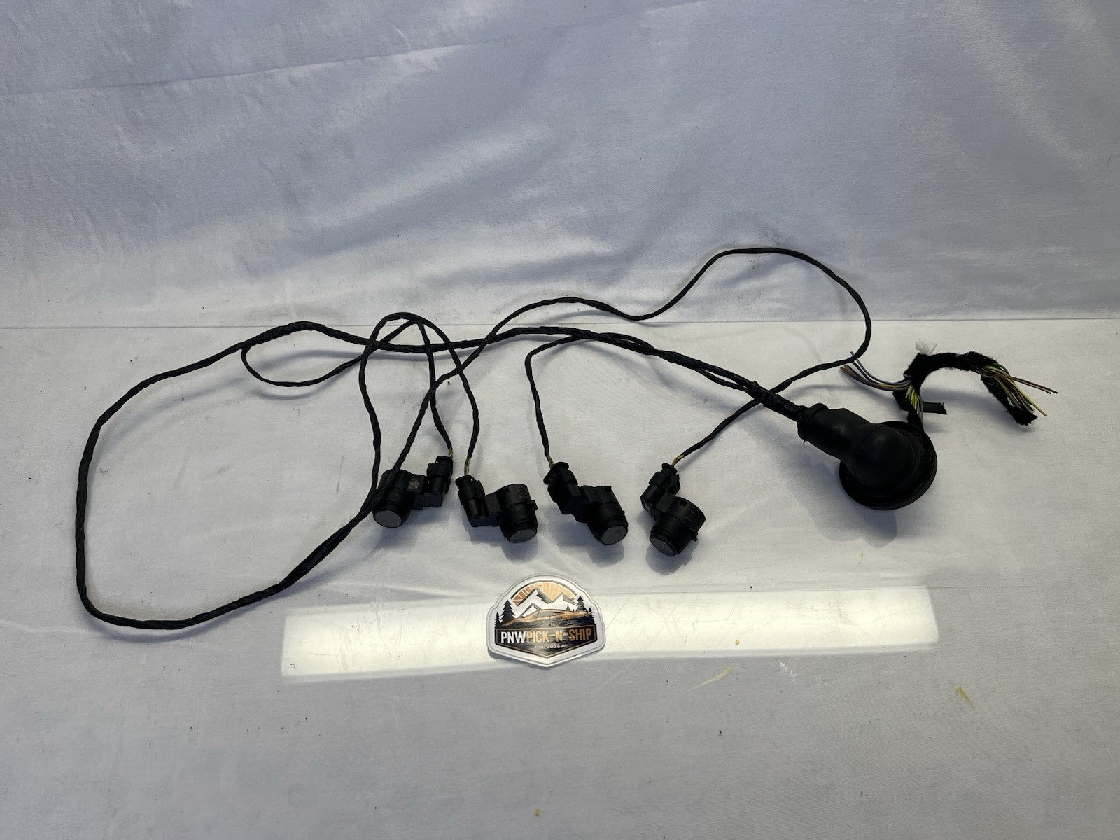 ✅ OEM BMW E90 E92 E93 M3 Rear Parking Distance Sensor Harness Wires PDC Graphite