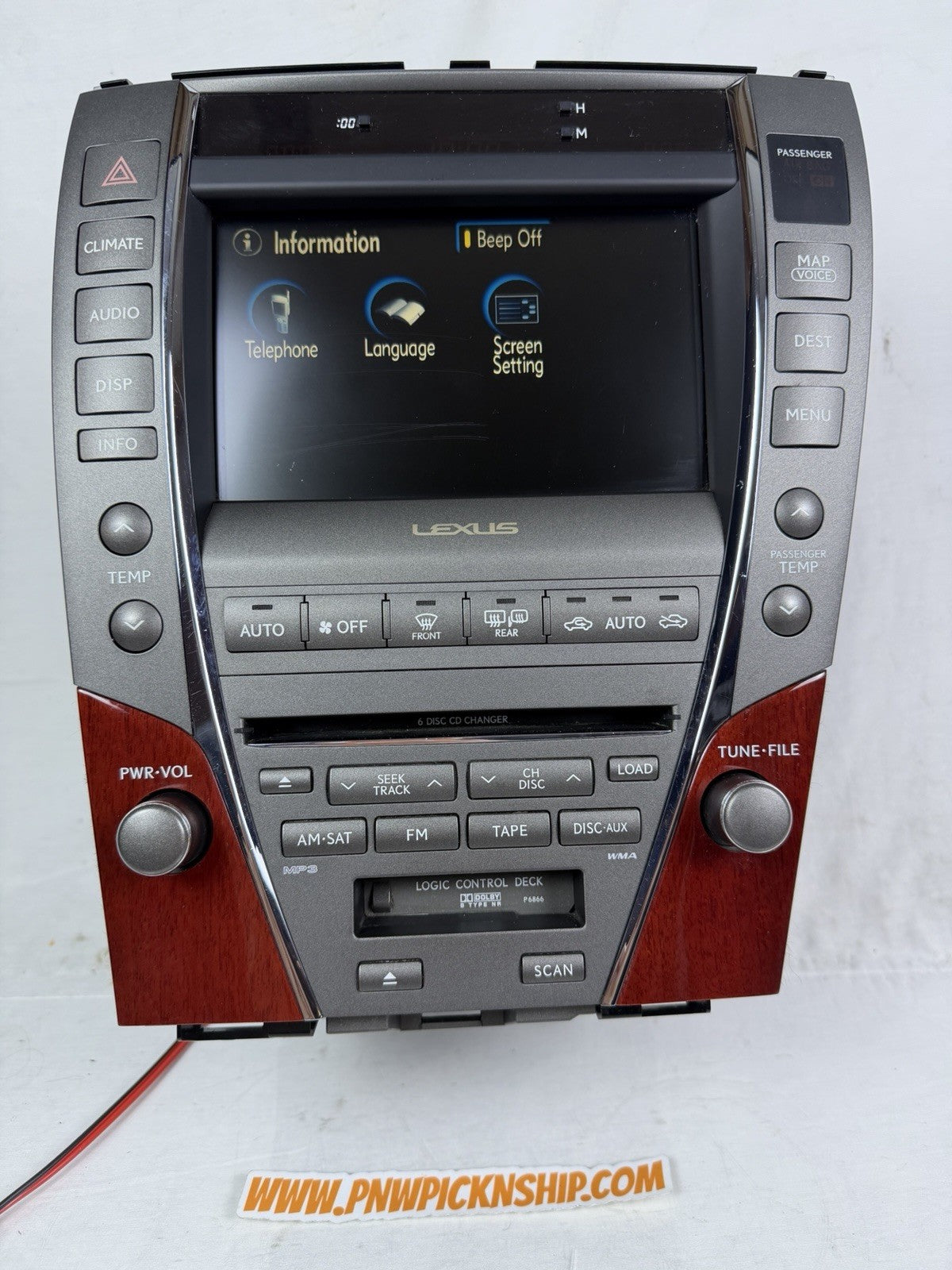 ✅ 2007 - 2009 LEXUS ES350 Navigation Screen Radio CD Head Unit 86430-33013 OEM