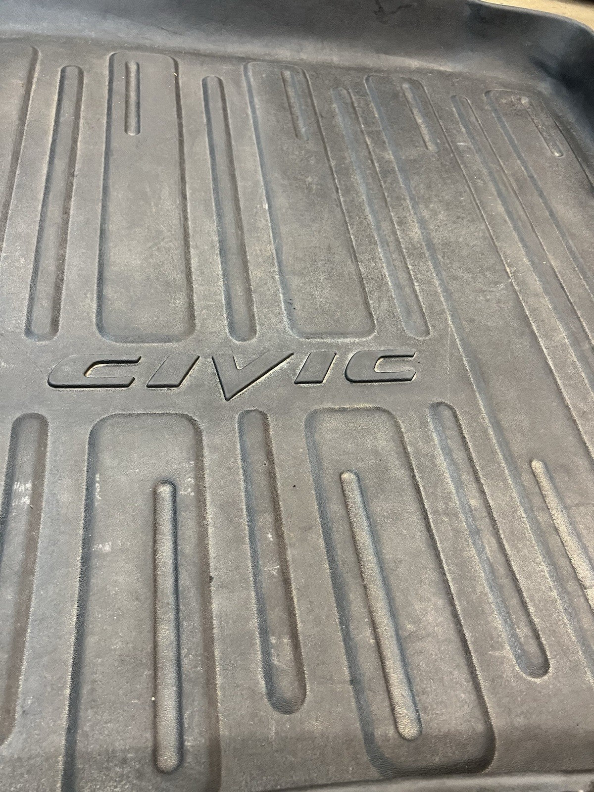 ✅ 2006-2011 Honda Civic All Weather Trunk Mat Cargo Liner Rubber Black OEM