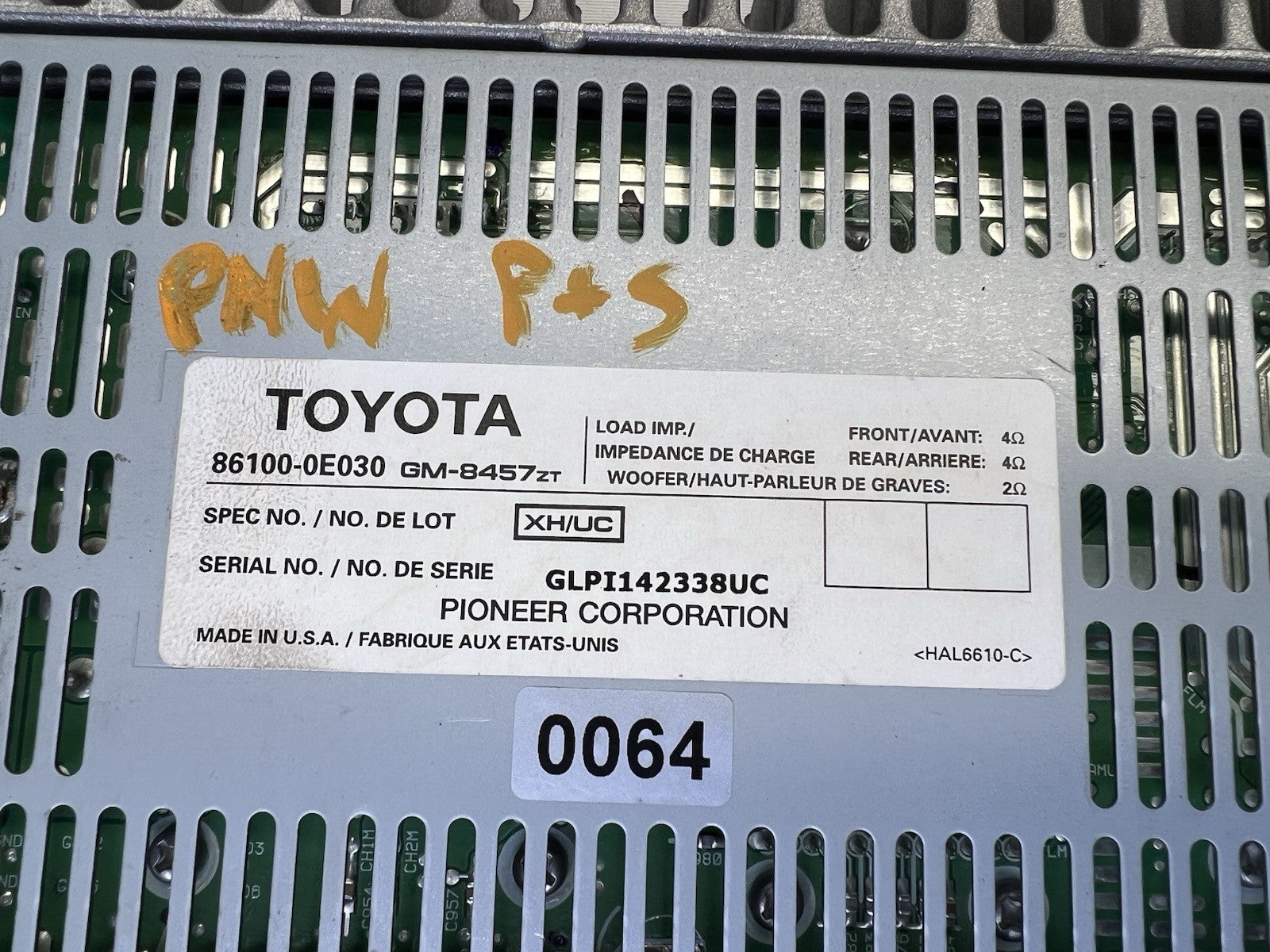 ✅ 2007-2009 Lexus RX330 RX350 Radio Amplifier Pioneer Amp 86100-0E030 OEM