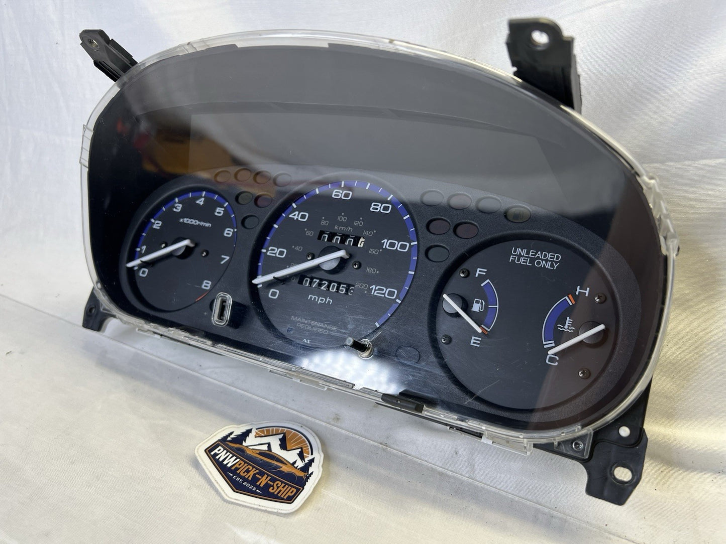 ✅1996 - 2000 Honda Civic EX Manual RPM Instrument Cluster No ABS 72k EK Low Mile