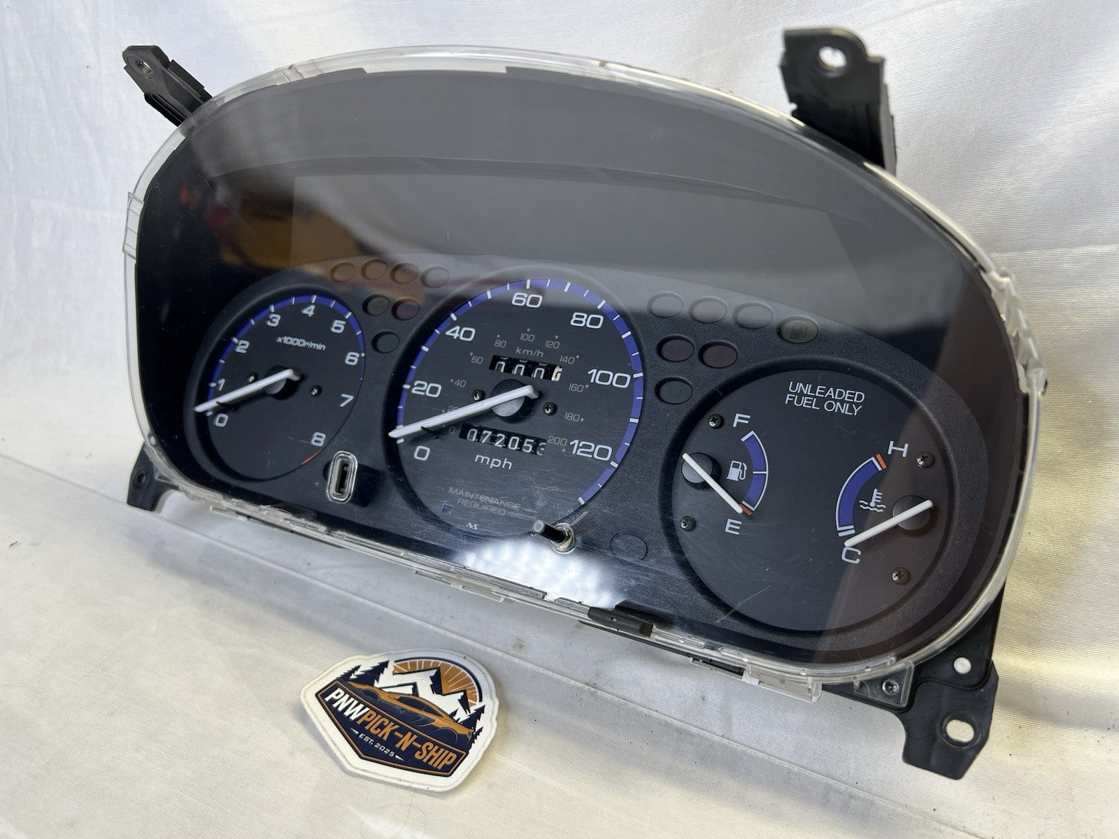 ✅1996 - 2000 Honda Civic EX Manual RPM Instrument Cluster No ABS 72k EK Low Mile