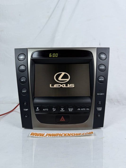 ✅ 06-07 Lexus GS350 GS430 Navigation Display GPS Radio Touch Screen 86111-30390