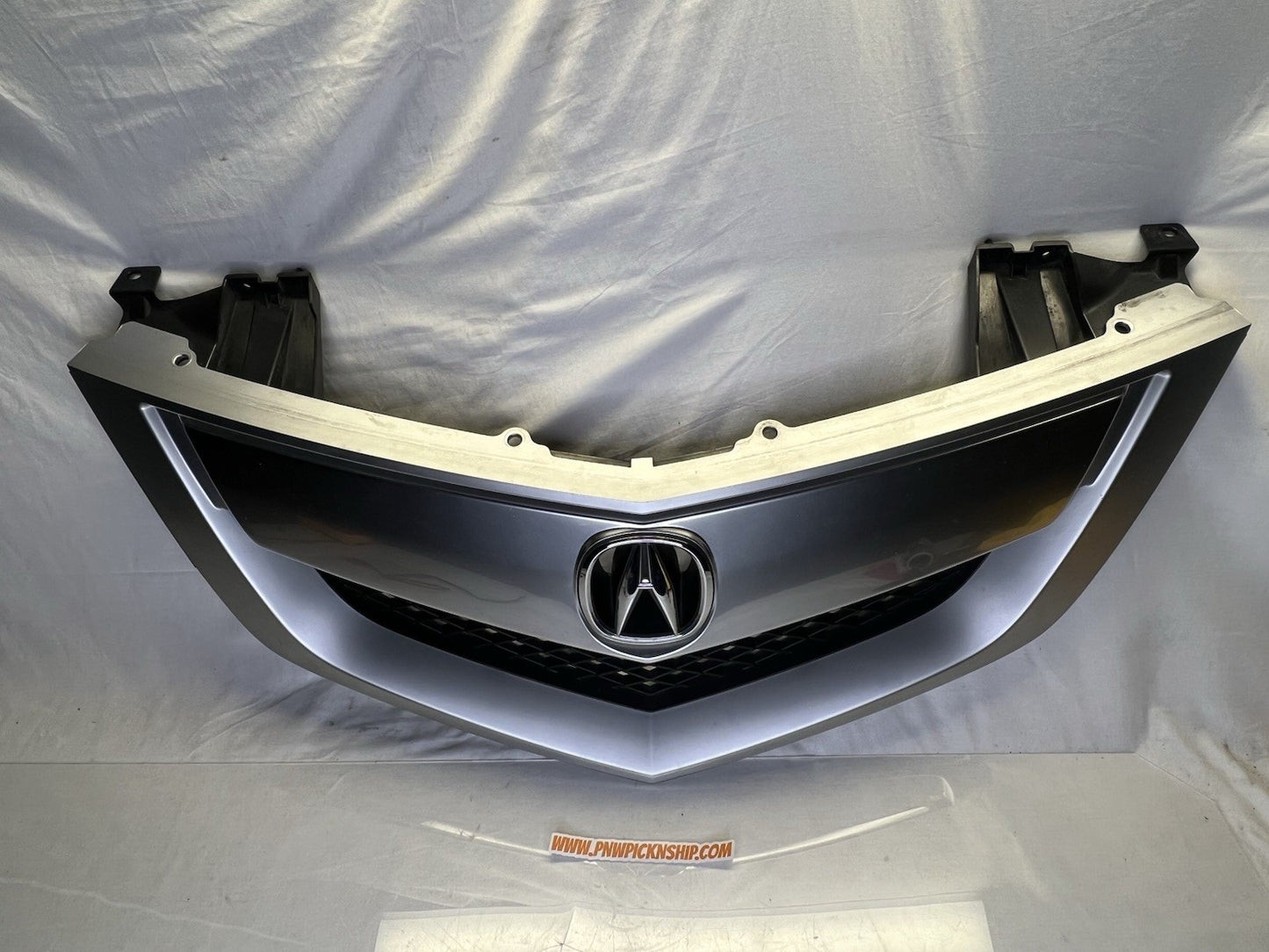 ✅ 2010-2013 Acura MDX Front Bumper Grille With Emblem OEM Silver Grill READ