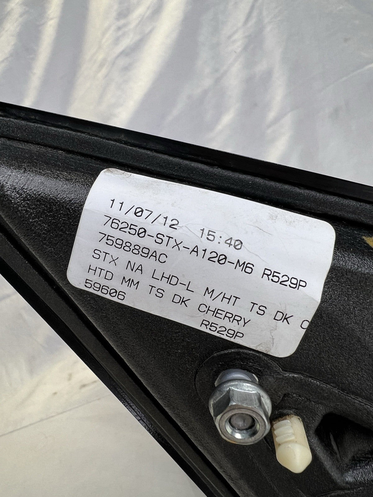 ✅ 10-13 Acura MDX Driver Left Side View Mirror Power Heated 11 Wire Dark Cherry